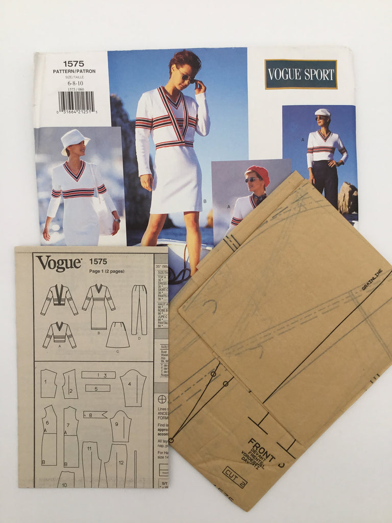 Vogue 1575 (1995) Jacket, Dress, Top, Skirt, and Pants - Vintage Uncut Sewing Pattern