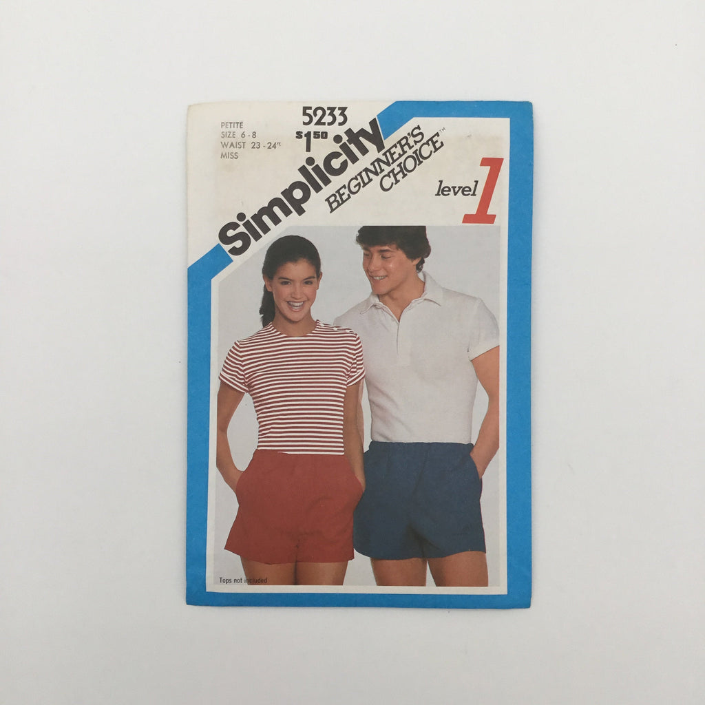 Simplicity 5233 (1981) Shorts - Vintage Uncut Sewing Pattern