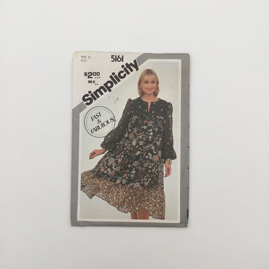 Simplicity 5161 (1981) Dress - Vintage Uncut Sewing Pattern