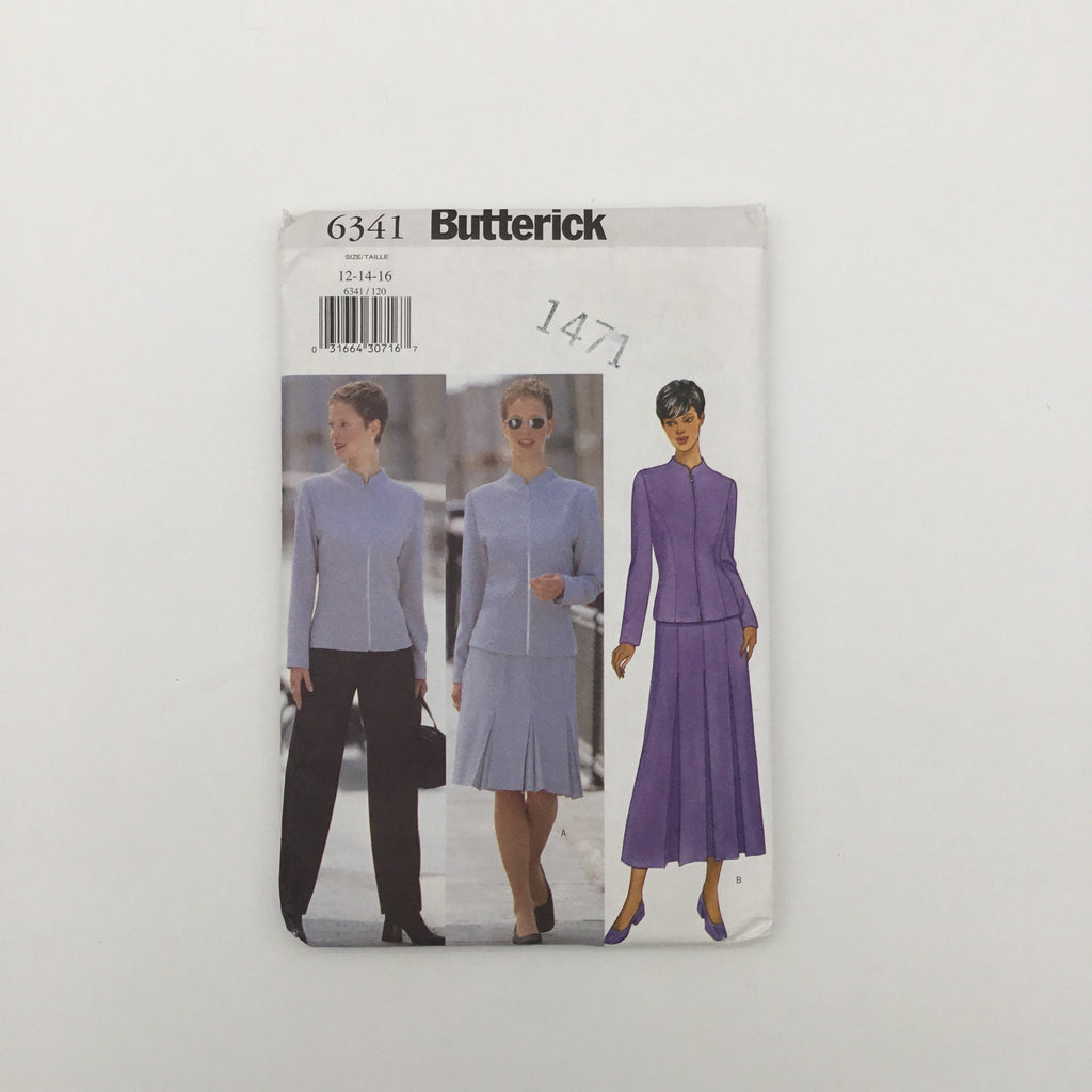 Butterick 6341 (1999) Jacket, Skirt, and Pants - Vintage Uncut Sewing Pattern