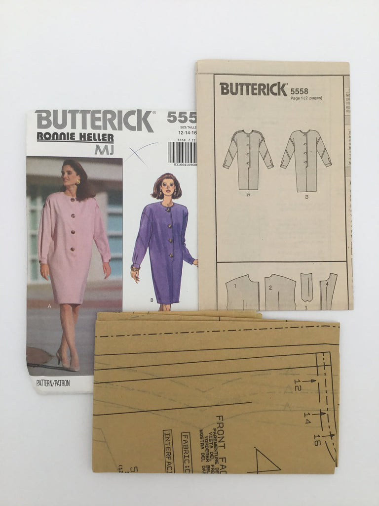 Butterick 5558 (1991) Dress - Vintage Uncut Sewing Pattern