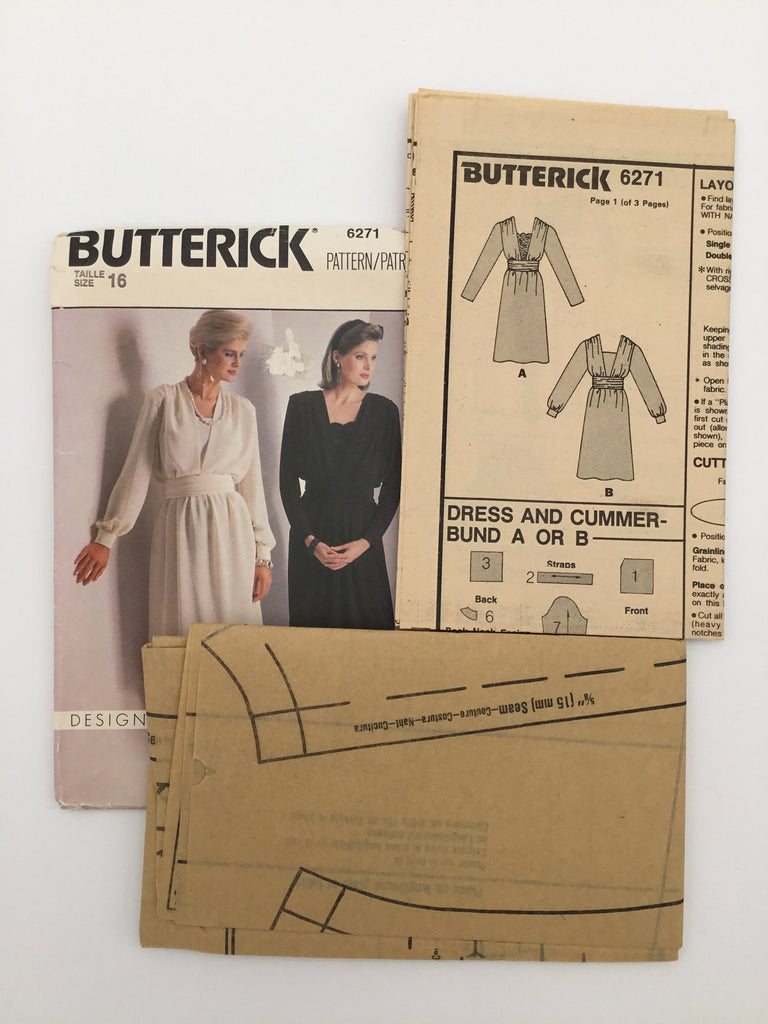 Butterick 6271 Dress - Vintage Uncut Sewing Pattern