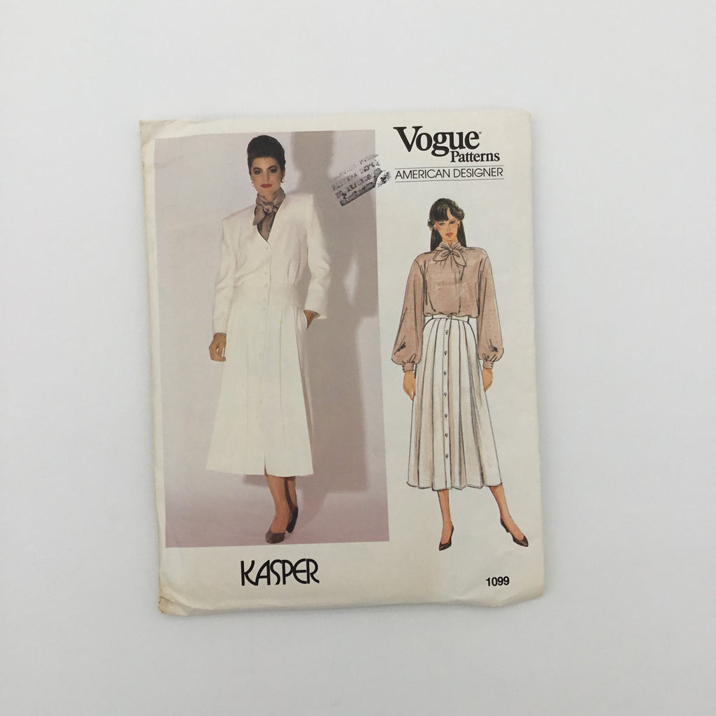 Vogue 1099 Jacket, Skirt, and Blouse - Vintage Uncut Sewing Pattern