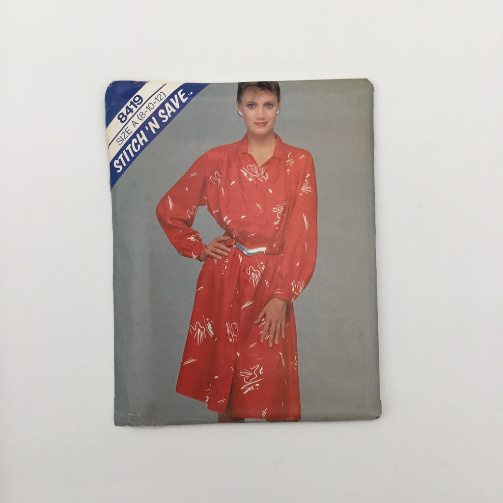 McCall's 8419 (1983) Dress - Vintage Uncut Sewing Pattern