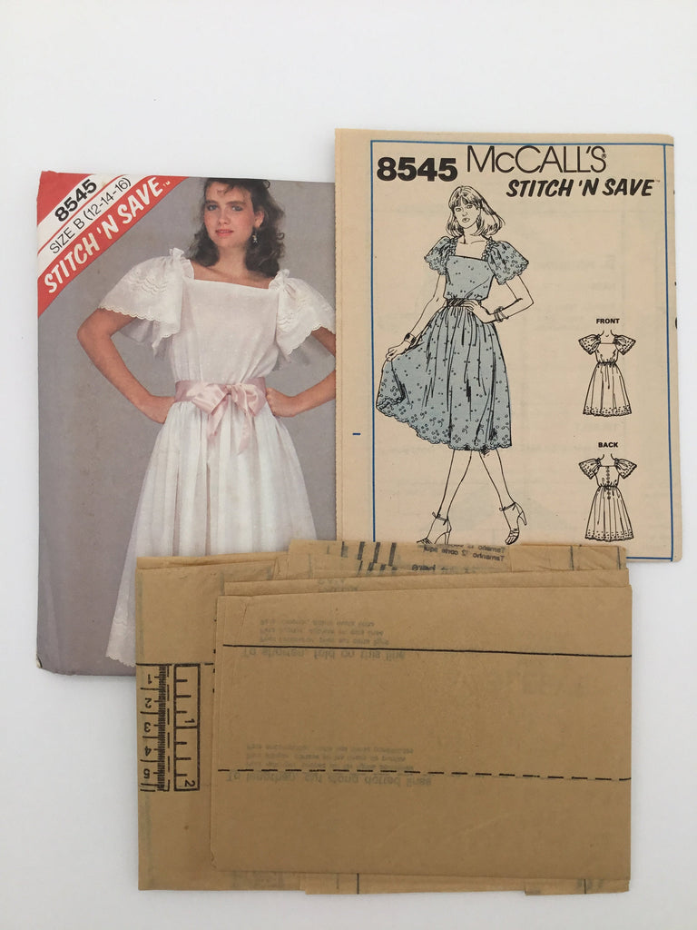 McCall's 8545 (1983) Dress - Vintage Uncut Sewing Pattern