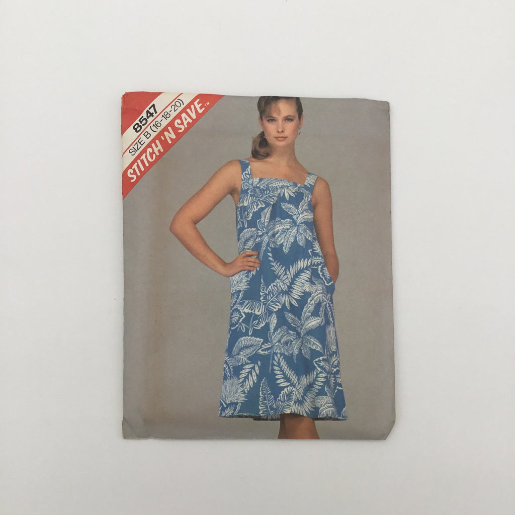 McCall's 8547 (1983) Dress - Vintage Uncut Sewing Pattern