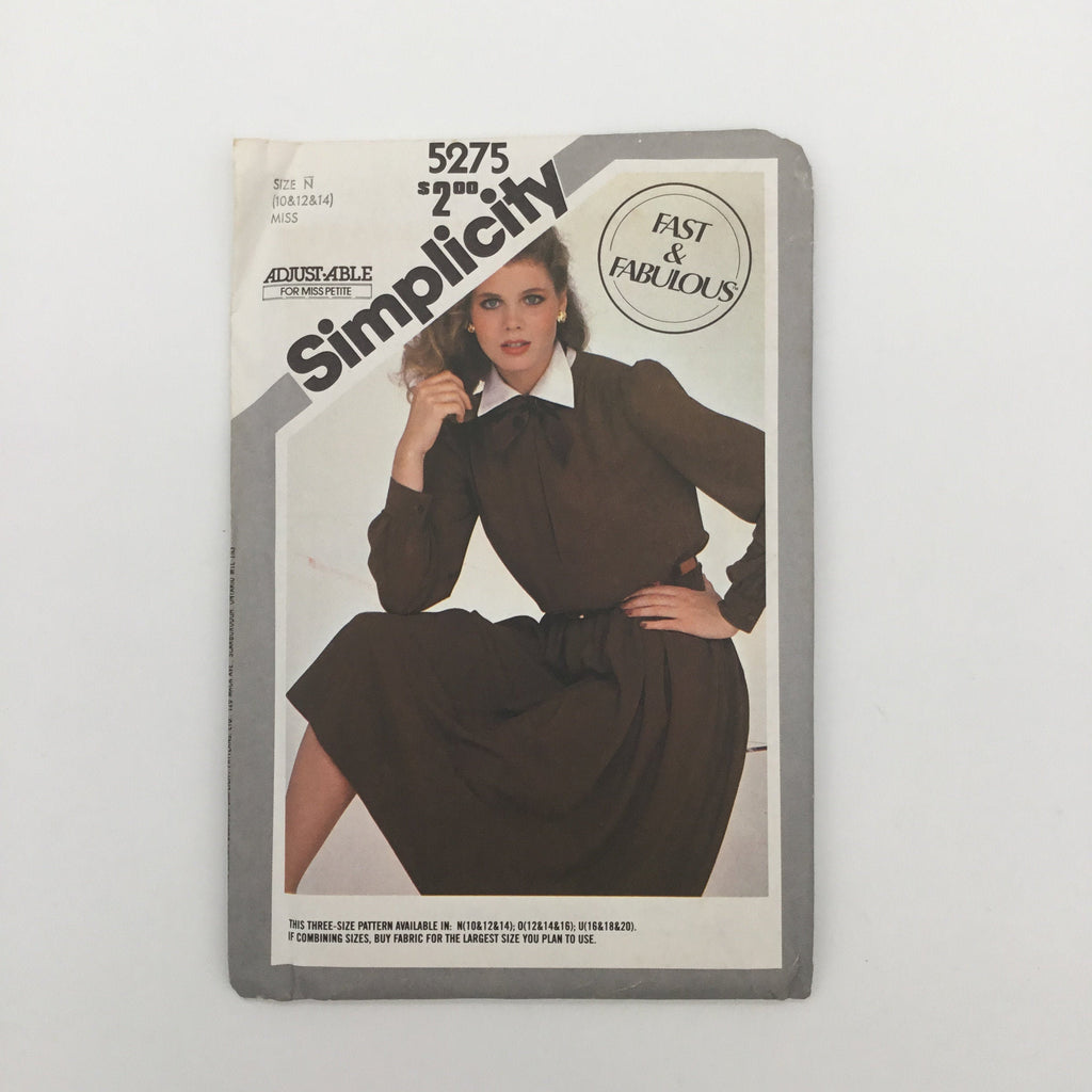 Simplicity 5275 (1981) Dress - Vintage Uncut Sewing Pattern