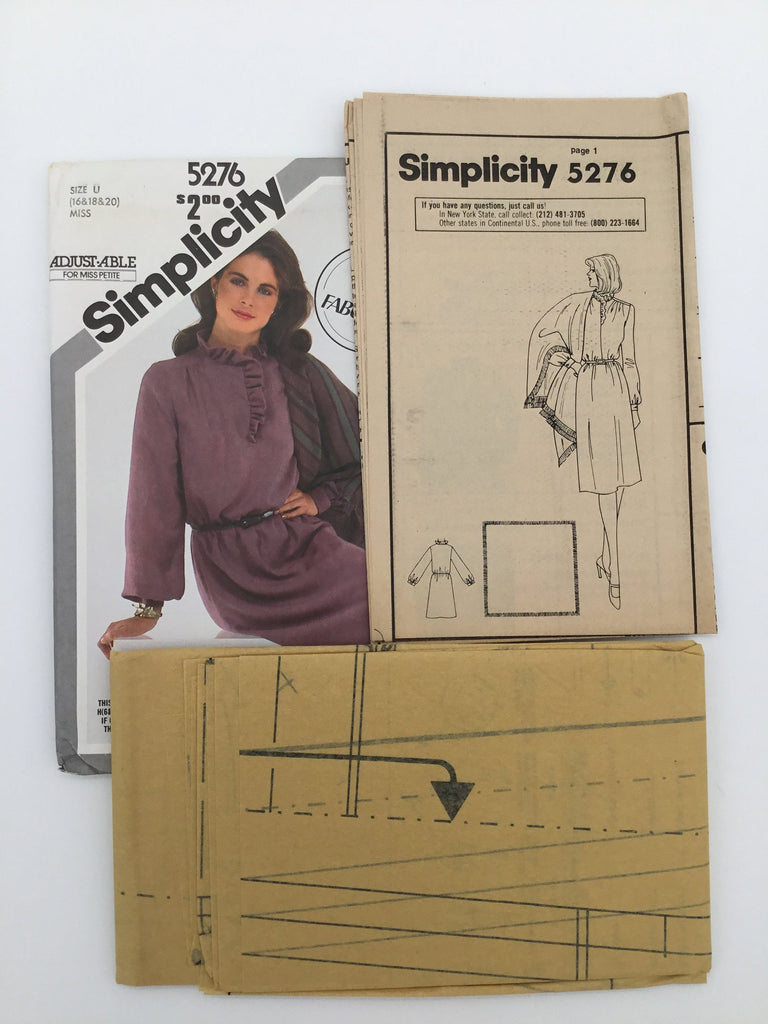 Simplicity 5276 (1981) Dress and Shawl - Vintage Uncut Sewing Pattern