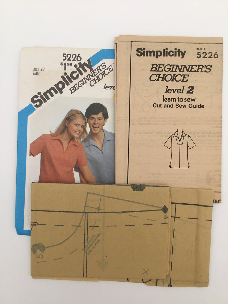 Simplicity 5226 (1981) Pullover Top - Vintage Uncut Sewing Pattern