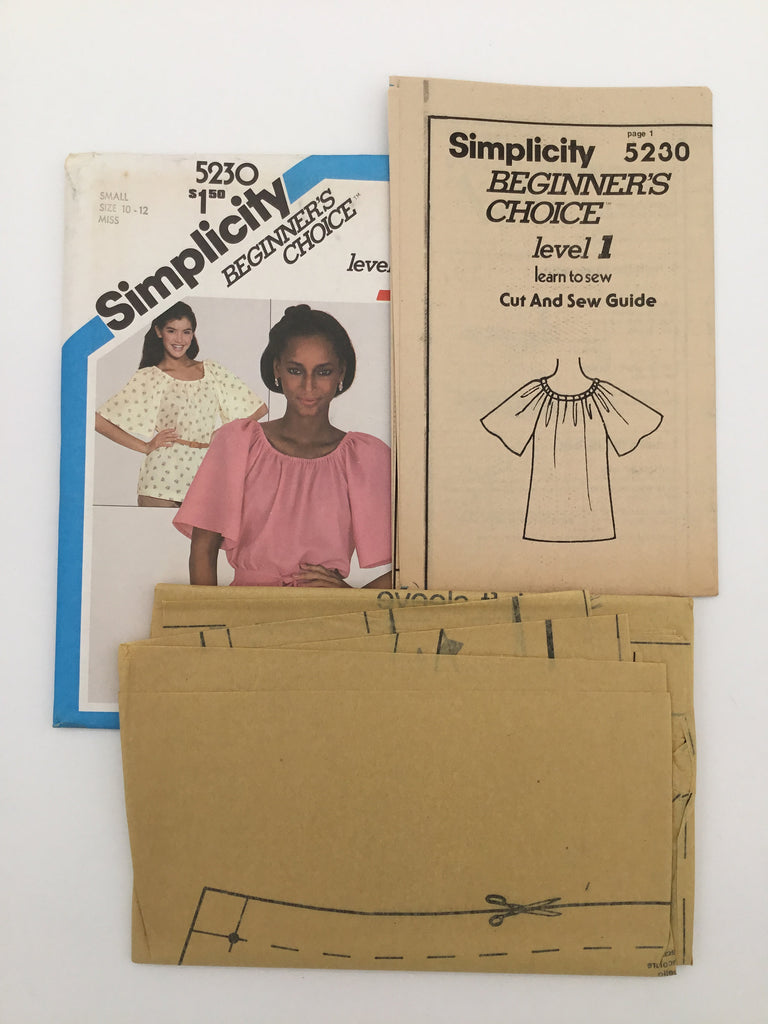 Simplicity 5230 (1981) Top - Vintage Uncut Sewing Pattern