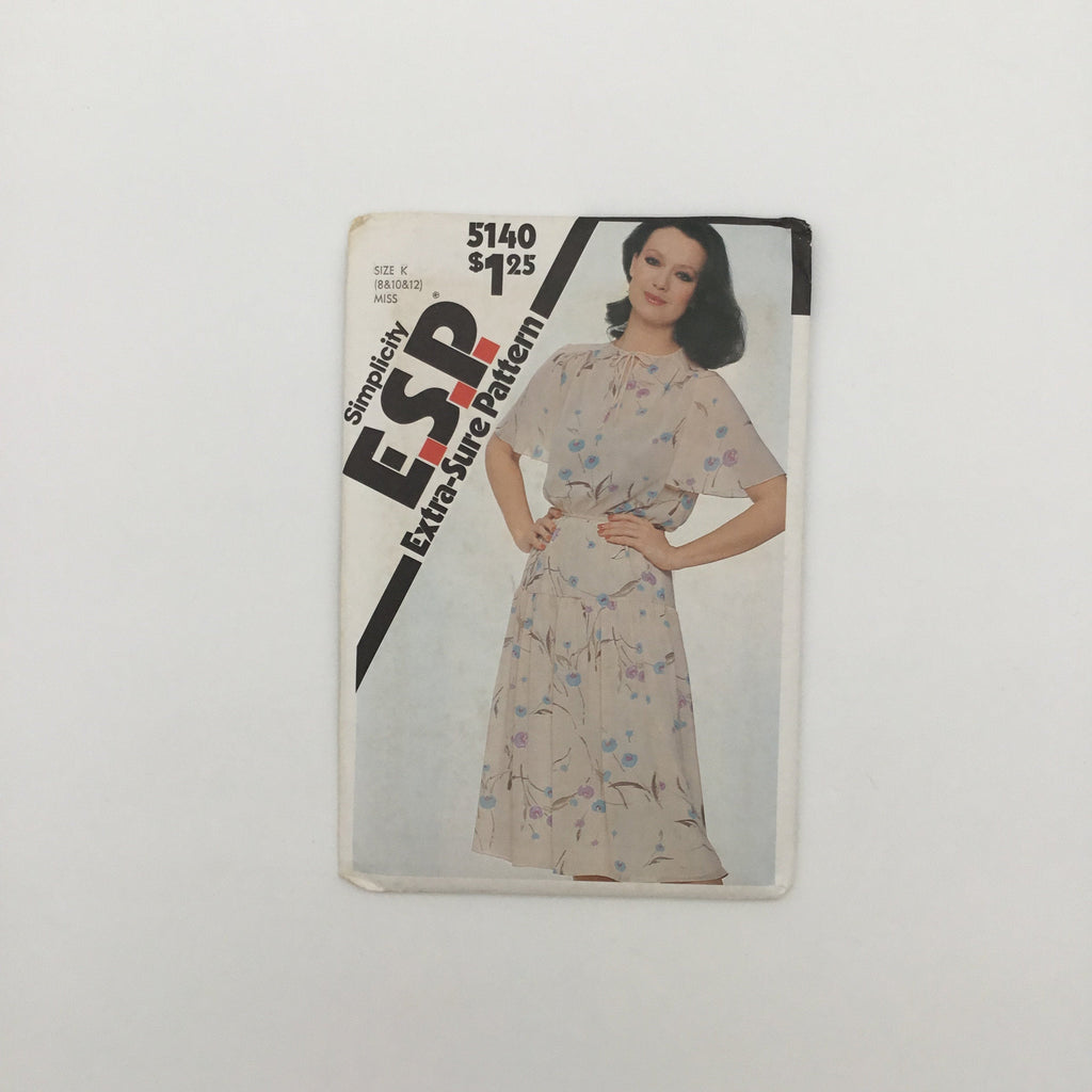 Simplicity 5140 (1981) Dress - Vintage Uncut Sewing Pattern