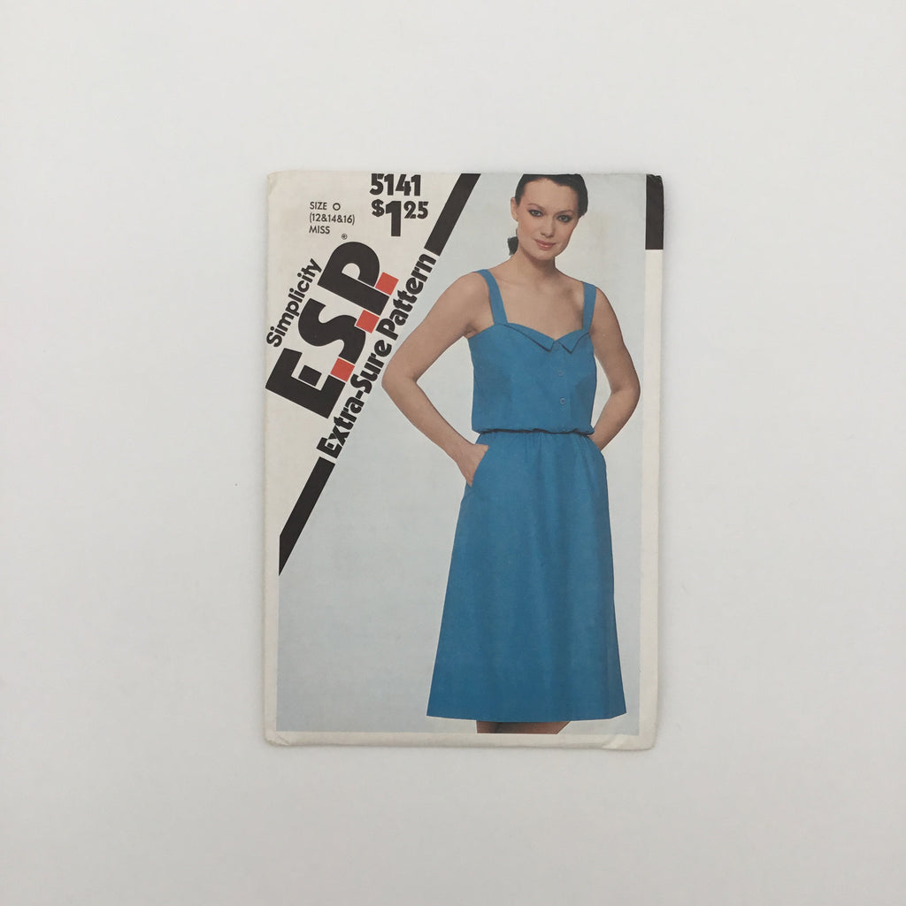 Simplicity 5141 (1981) Dress - Vintage Uncut Sewing Pattern