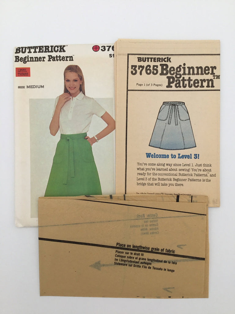 Butterick 3765 Wrap Skirt - Vintage Uncut Sewing Pattern