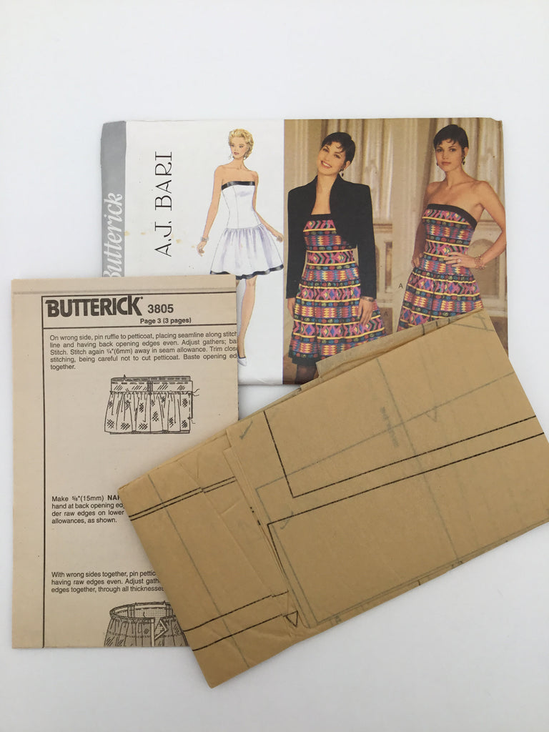 Butterick 3805 (1994) Jacket and Dress - Vintage Uncut Sewing Pattern