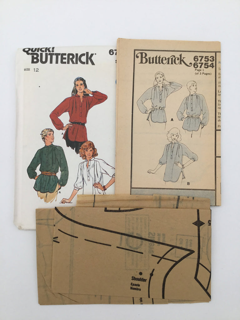 Butterick 6753 Blouse - Vintage Uncut Sewing Pattern