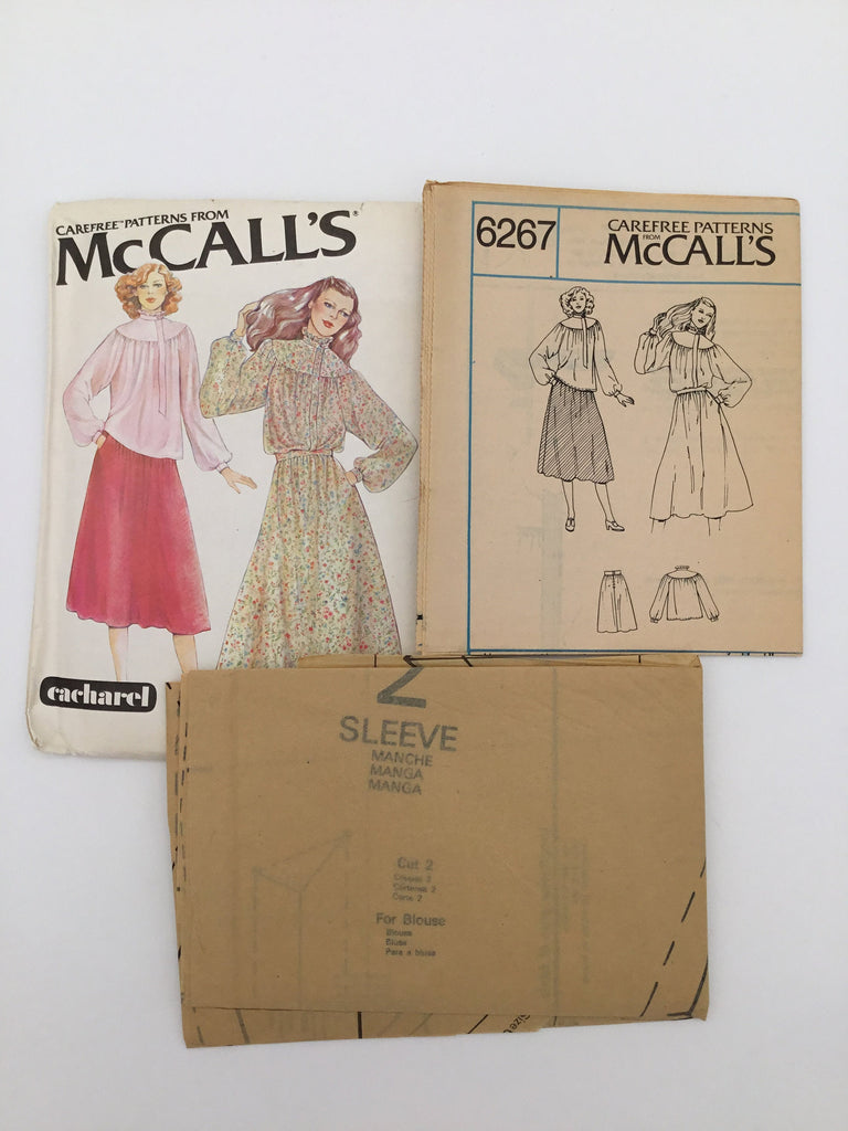 McCall's 6267 (1978) Blouse and Skirt - Vintage Uncut Sewing Pattern