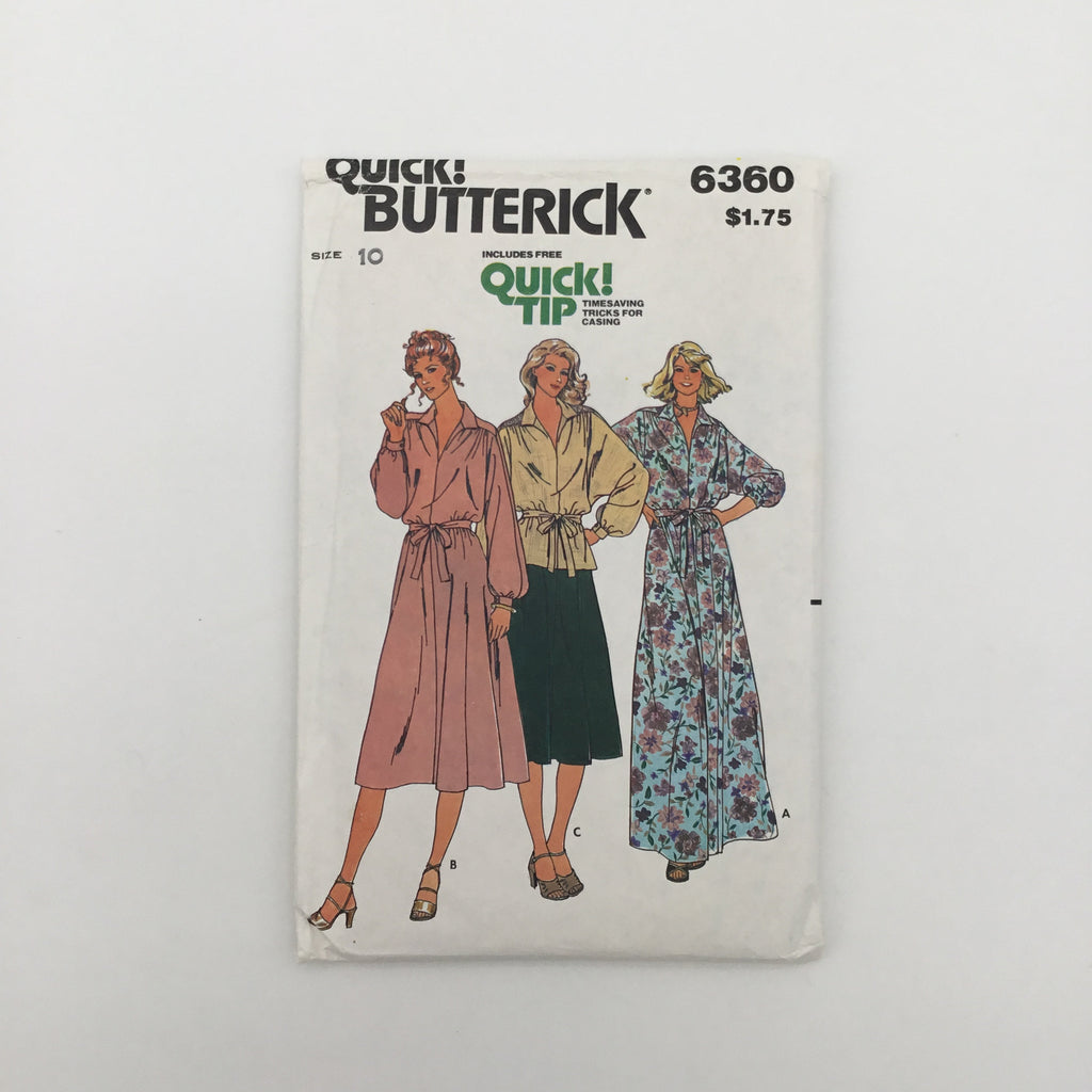 Butterick 6360 Top, Skirt, and Dress with Length Variations - Vintage Uncut Sewing Pattern