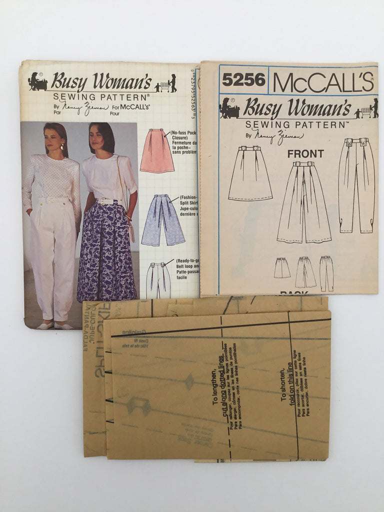 McCall's 5256 (1991) Skirt, Culottes, and Pants - Vintage Uncut Sewing Pattern