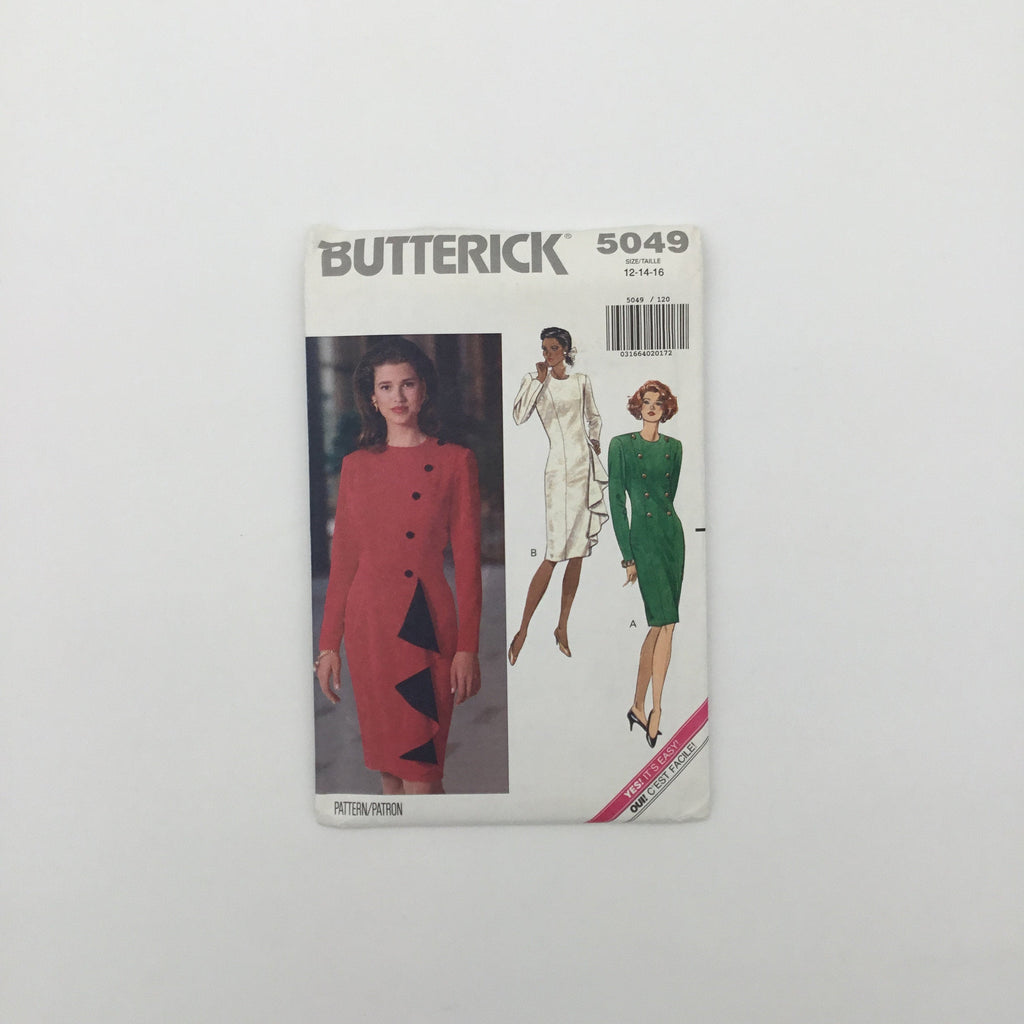 Butterick 5049 (1990) Dress with Style Variations - Vintage Uncut Sewing Pattern
