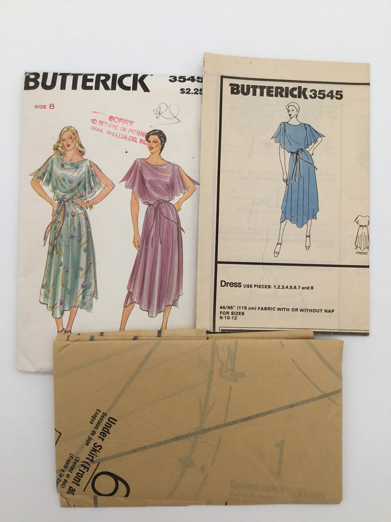 Butterick 3545 Dress - Vintage Uncut Sewing Pattern