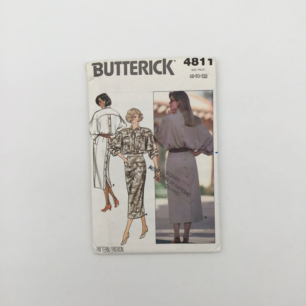 Butterick 4811 (1987) Dress - Vintage Uncut Sewing Pattern