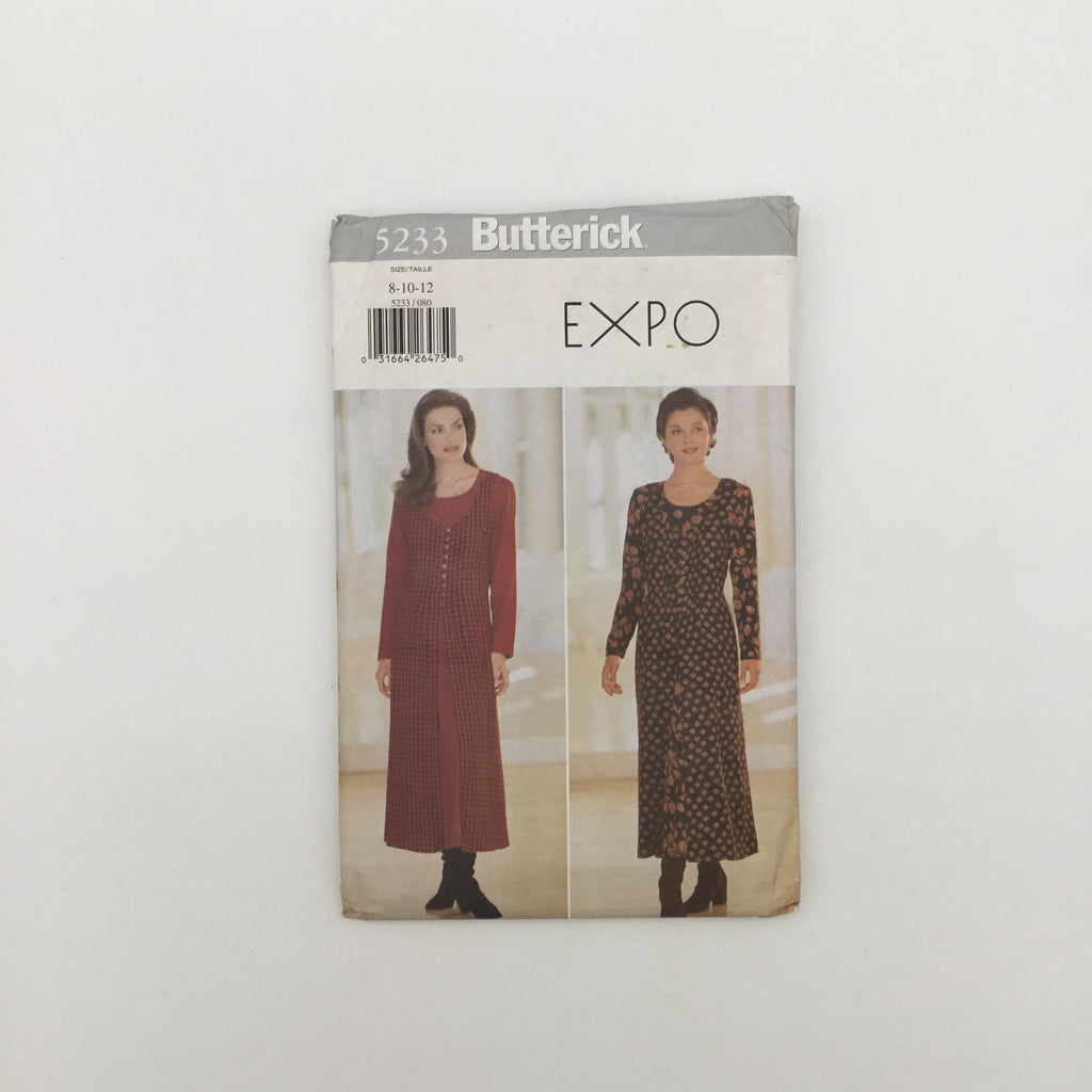 Butterick 5233 (1997) Tunic and Dress - Vintage Uncut Sewing Pattern