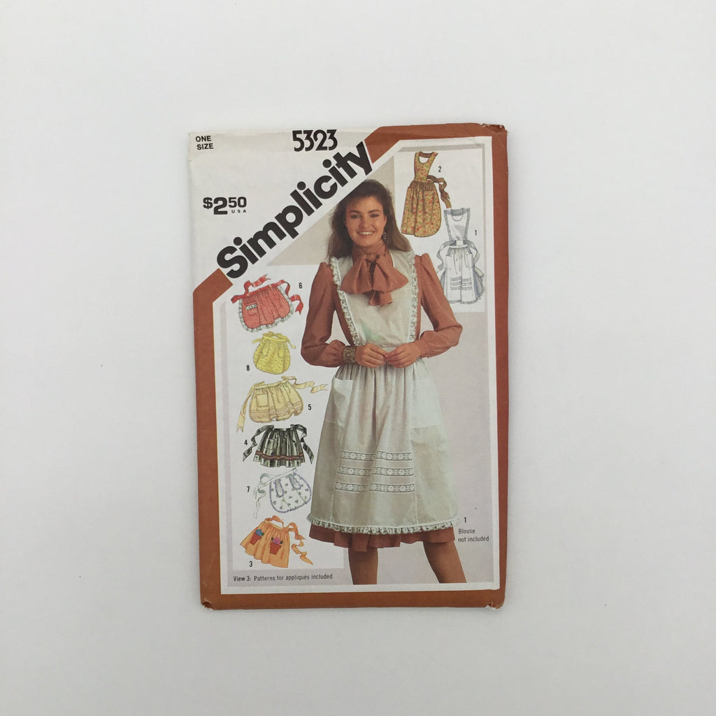 Simplicity 5323 (1981) Aprons - Vintage Uncut Sewing Pattern