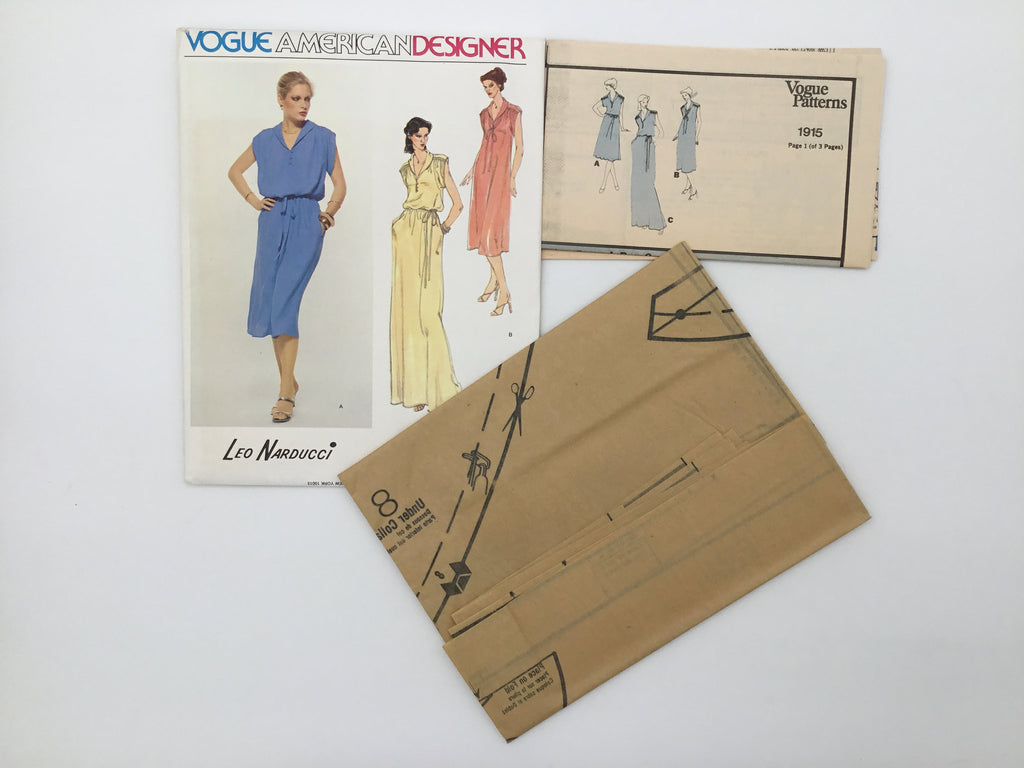 Vogue 1915 Dress with Length and Style Variations - Vintage Uncut Sewing Pattern