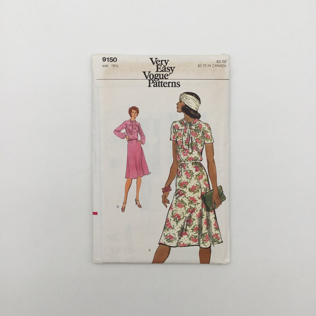 Vogue 9150 (1981) Dress with Sleeve Variations - Vintage Uncut Sewing Pattern