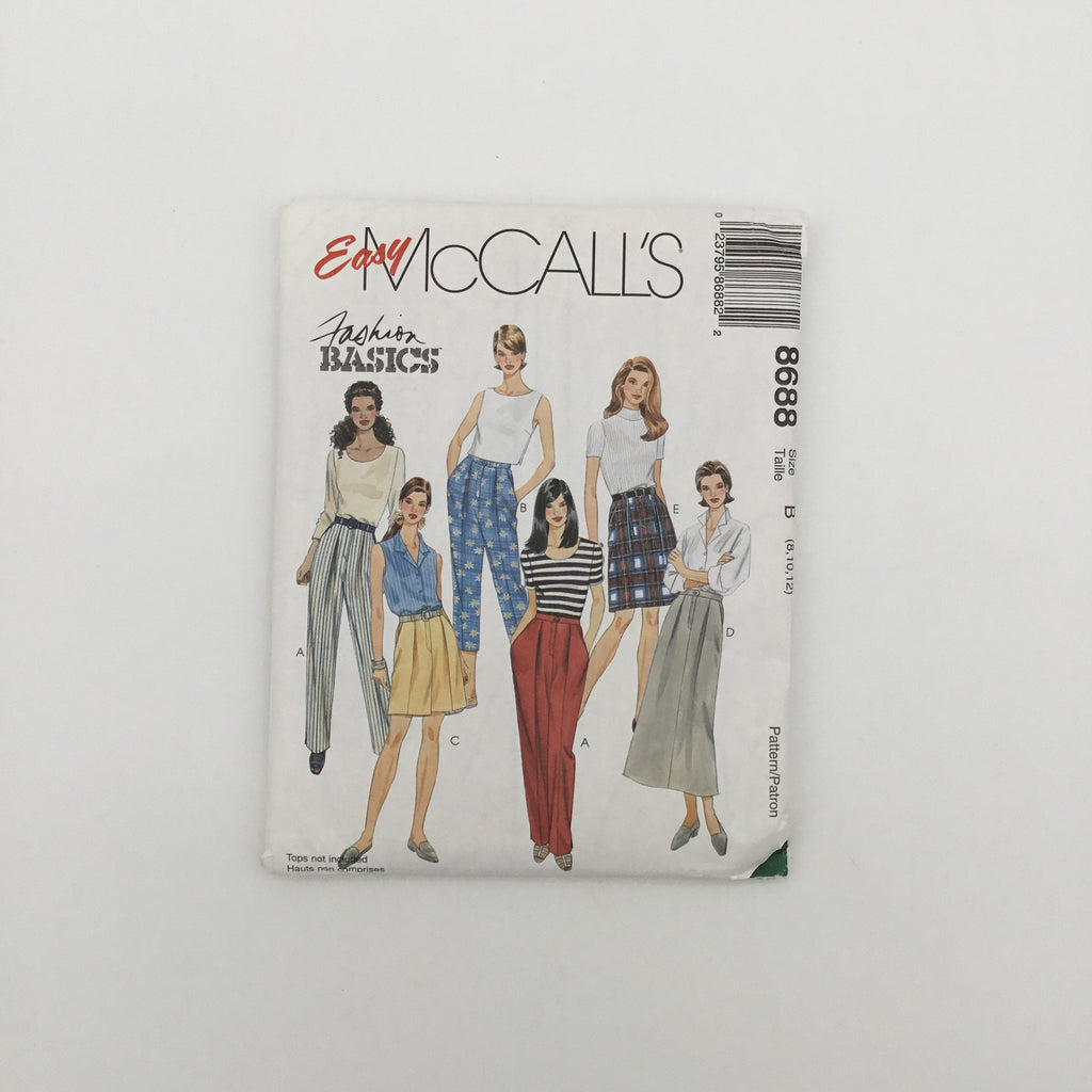 McCall's 8688 (1997) Pants, Skirt, and Shorts - Vintage Uncut Sewing Pattern