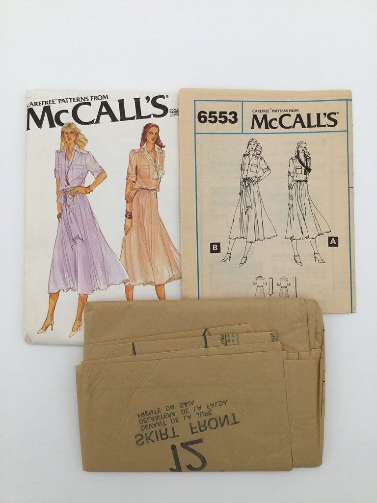 McCall's 6553 (1979) Dress and Scarf - Vintage Uncut Sewing Pattern