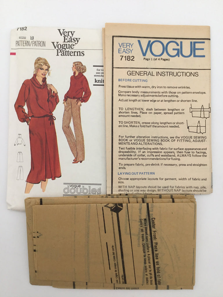 Vogue 7182 Top, Skirt, and Pants - Vintage Uncut Sewing Pattern