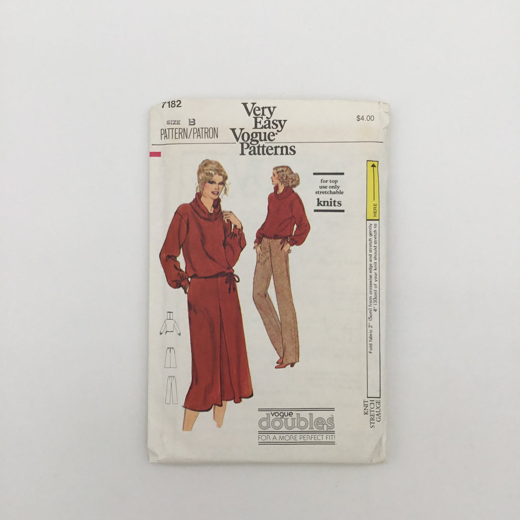 Vogue 7182 Top, Skirt, and Pants - Vintage Uncut Sewing Pattern