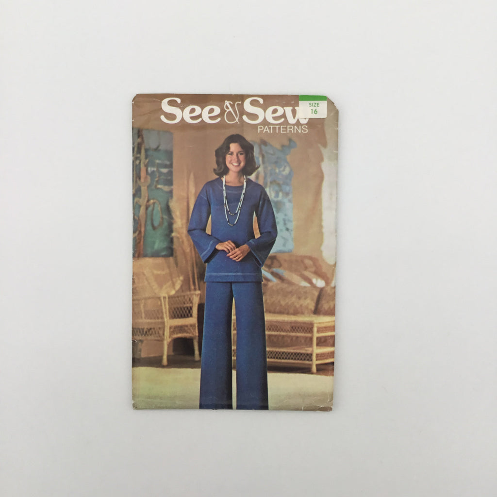 See & Sew 7520 Top and Pants - Vintage Uncut Sewing Pattern