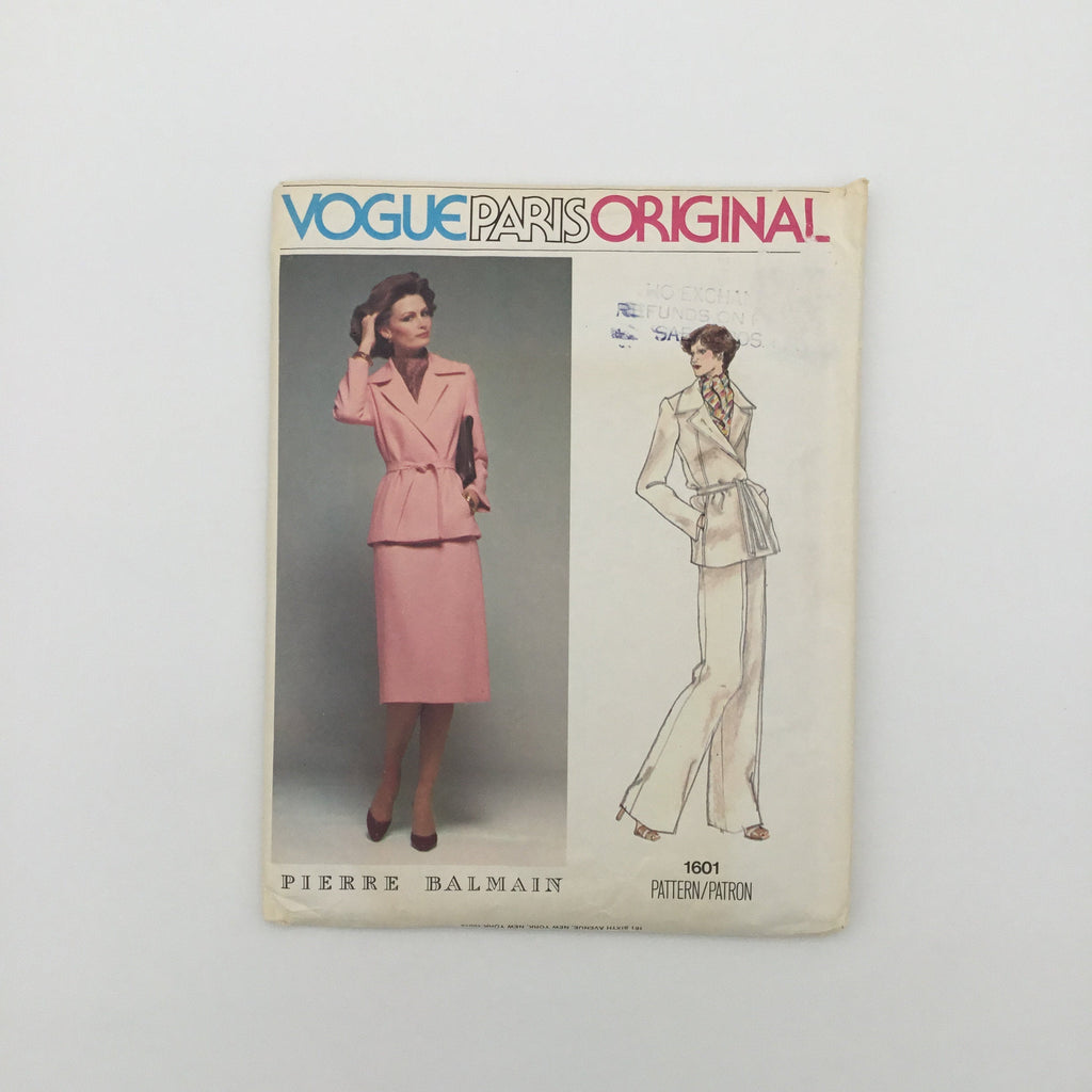 Vogue 1601 Jacket, Skirt, and Pants - Vintage Uncut Sewing Pattern