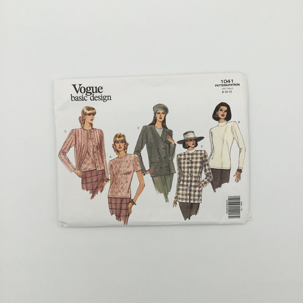 Vogue 1041 (1992) Jacket and Top - Vintage Uncut Sewing Pattern