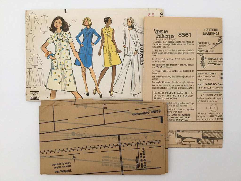 Vogue 8561 Dress, Tunic, and Pants - Vintage Uncut Sewing Pattern