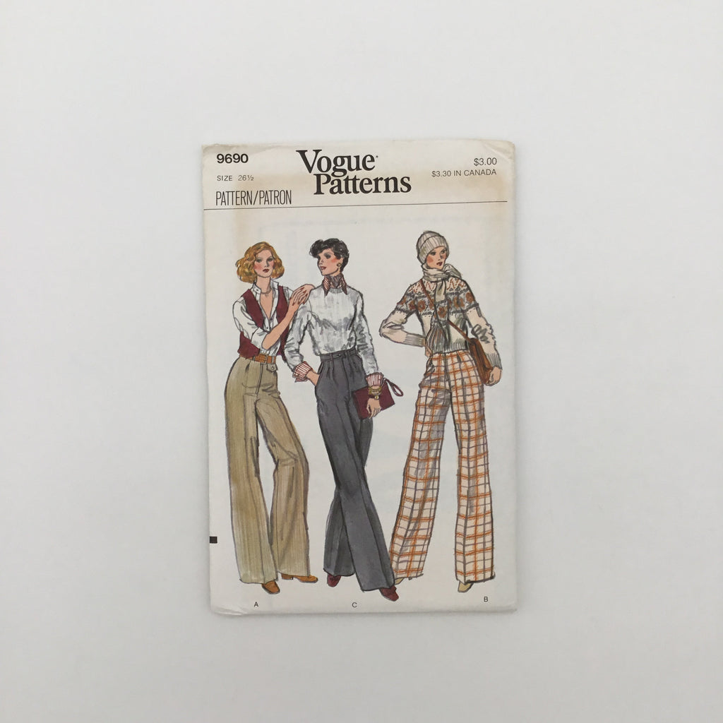 Vogue 9690 Pants - Vintage Uncut Sewing Pattern