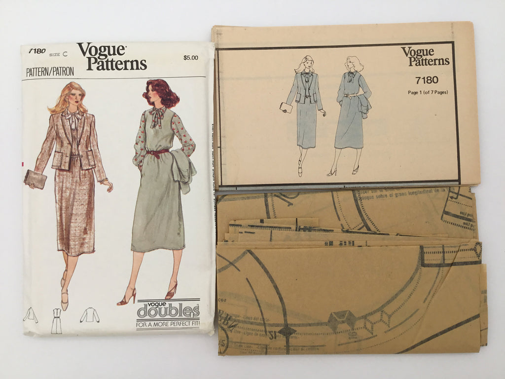 Vogue 7180 Jacket, Jumper, and Blouse - Vintage Uncut Sewing Pattern