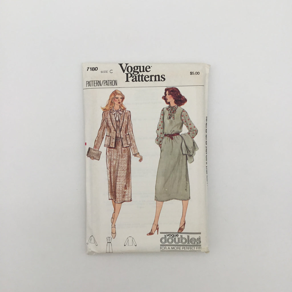 Vogue 7180 Jacket, Jumper, and Blouse - Vintage Uncut Sewing Pattern