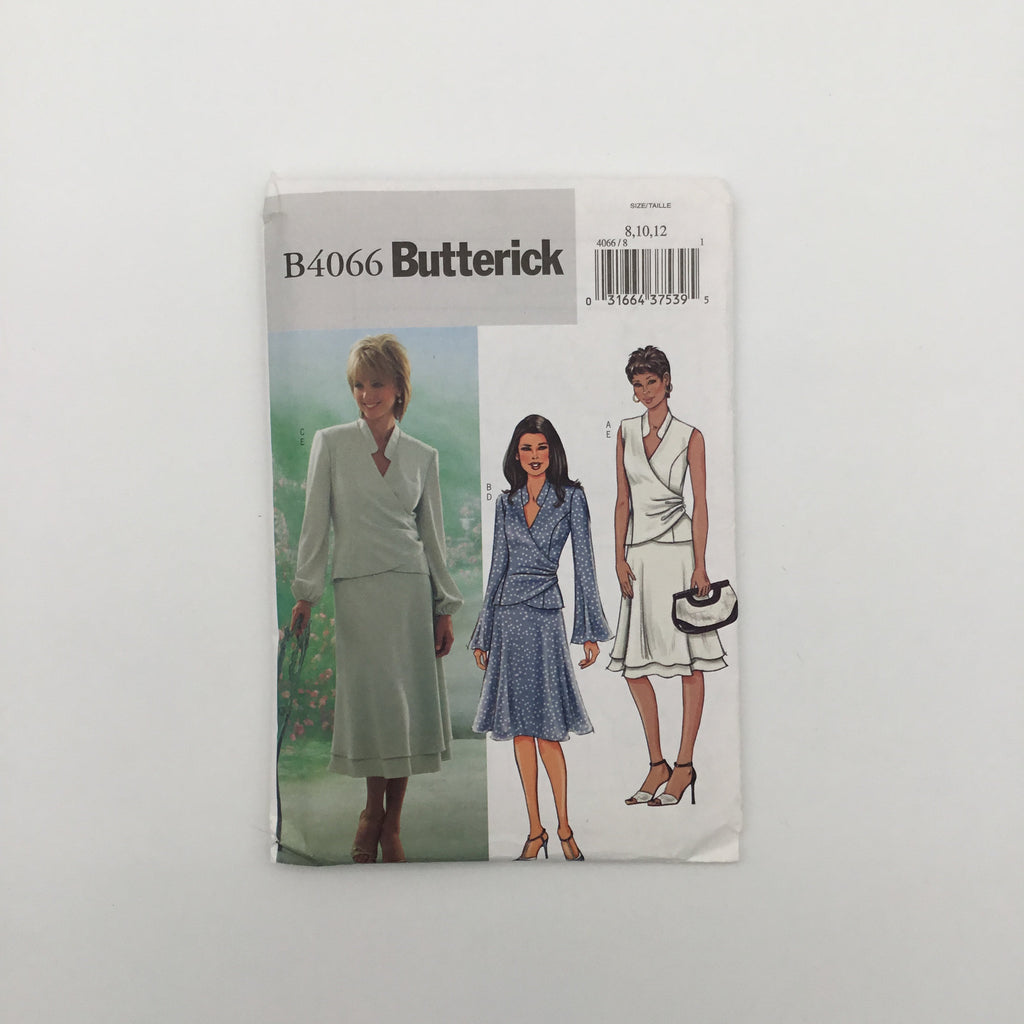 Butterick 4066 (2003) Skirt and Top with Sleeve Variations - Uncut Sewing Pattern