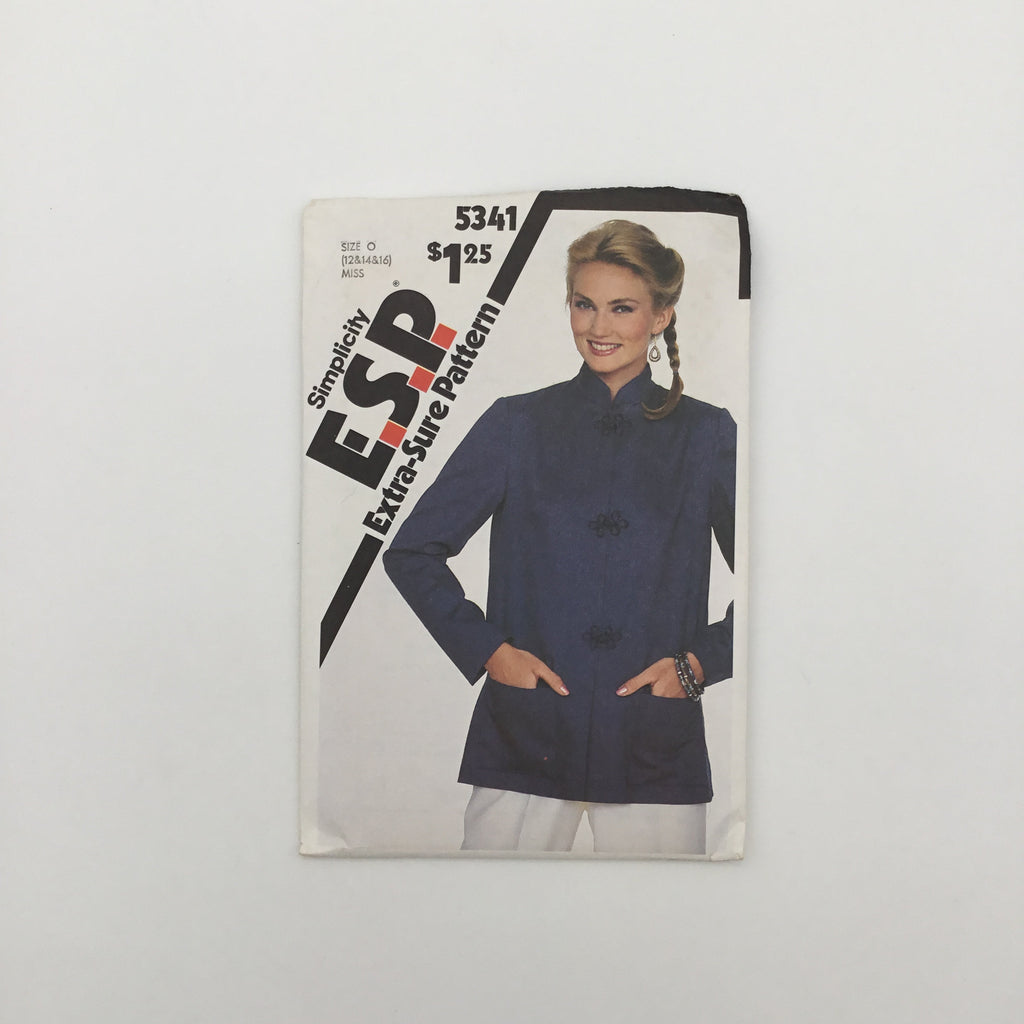 Simplicity 5341 (1981) Jacket - Vintage Uncut Sewing Pattern