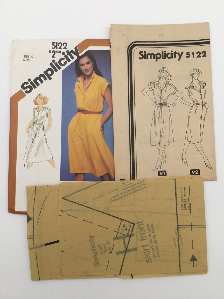 Simplicity 5122/5123 (1981) Dress - Vintage Uncut Sewing Pattern