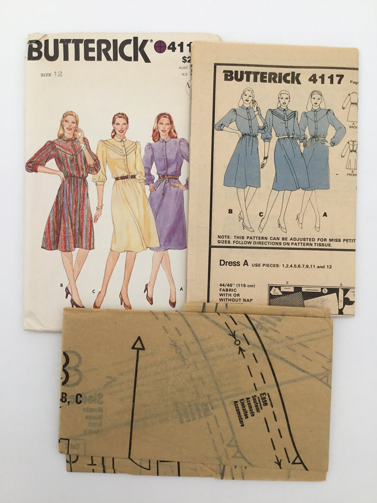 Butterick 4117 Dress - Vintage Uncut Sewing Pattern