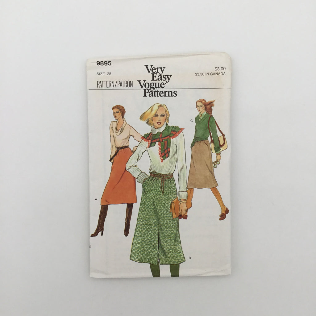 Vogue 9895 Skirt - Vintage Uncut Sewing Pattern
