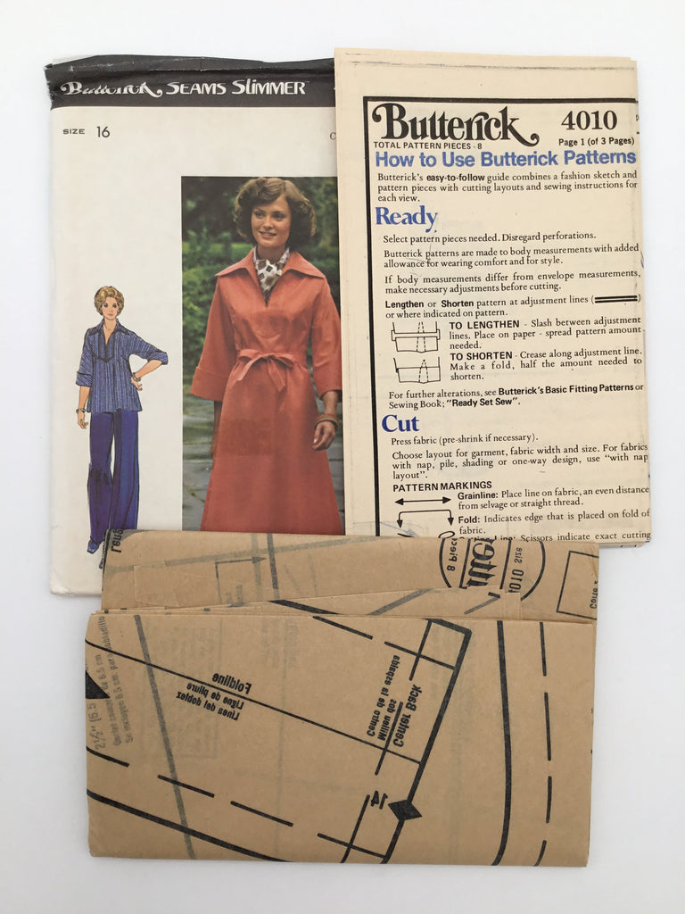 Butterick 4010 Dress, Tunic, and Pants - Vintage Uncut Sewing Pattern