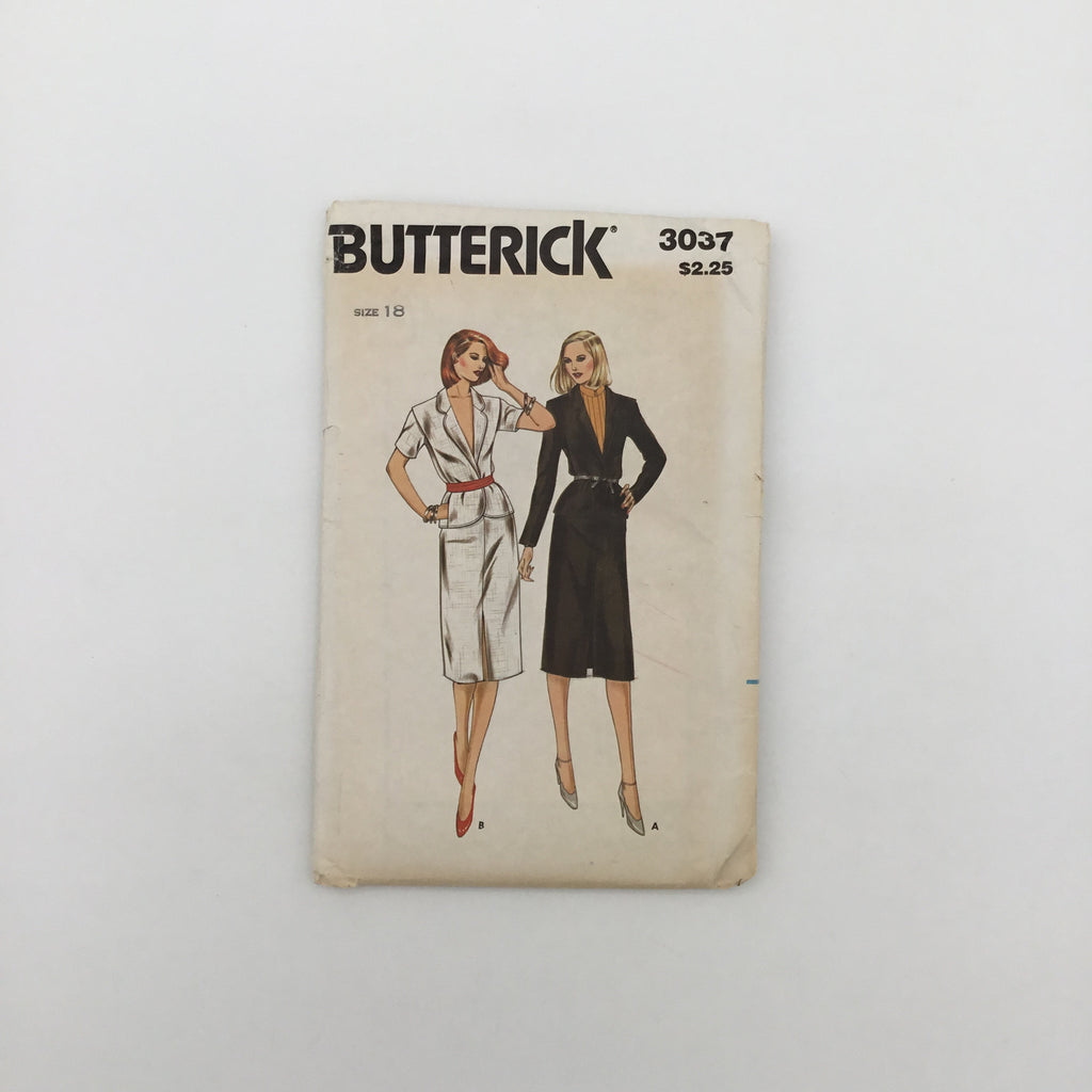 Butterick 3037 Jacket and Skirt - Vintage Uncut Sewing Pattern