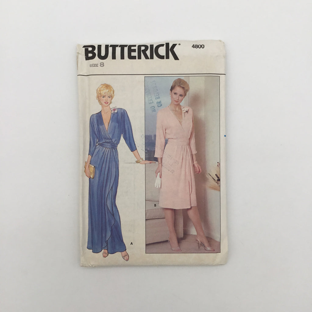 Butterick 4800 Dress with Length Variations - Vintage Uncut Sewing Pattern