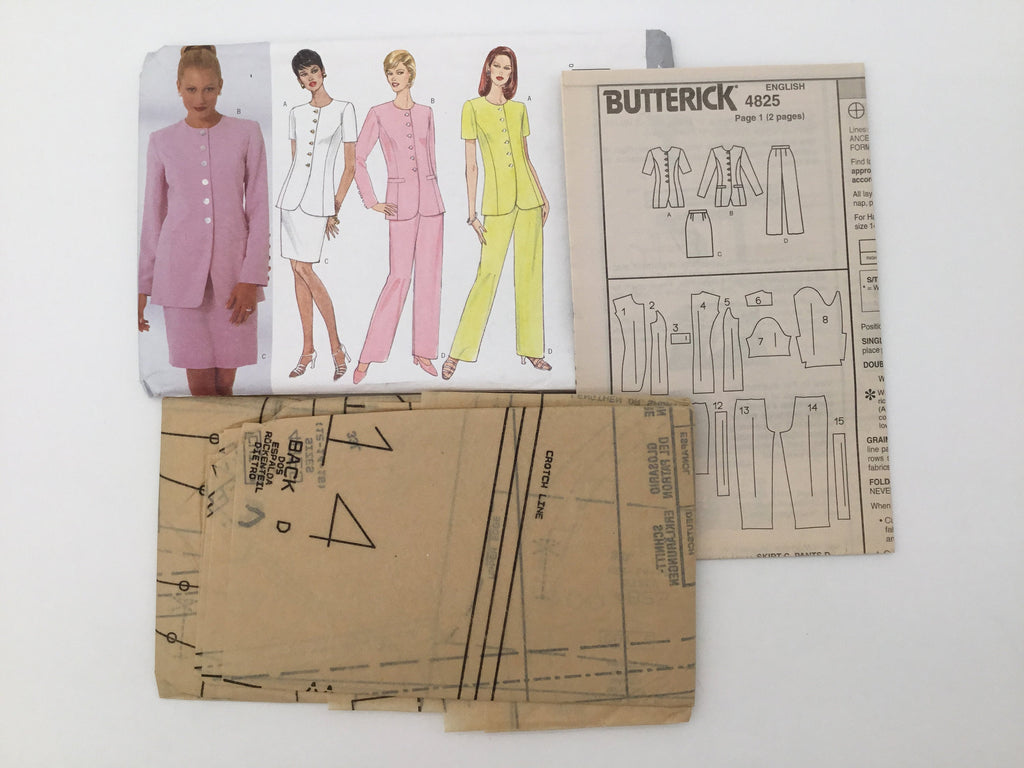 Butterick 4825 (1997) Top, Skirt, and Pants - Vintage Uncut Sewing Pattern