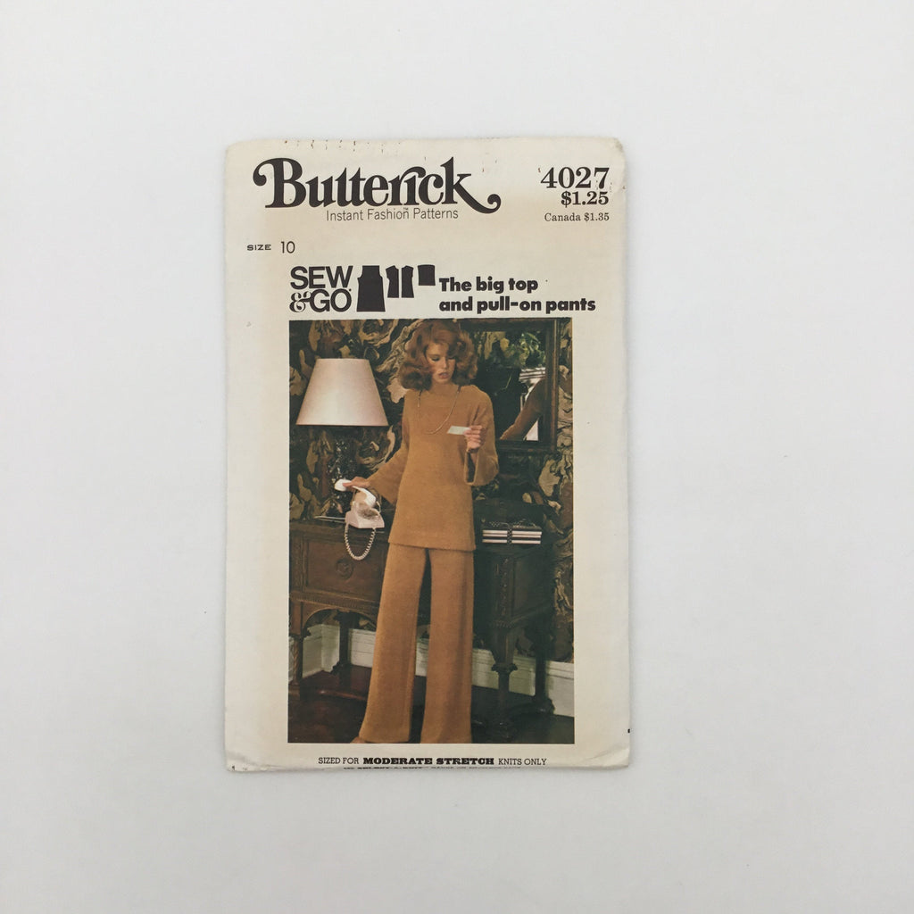 Butterick 4027 Tunic and Pants - Vintage Uncut Sewing Pattern